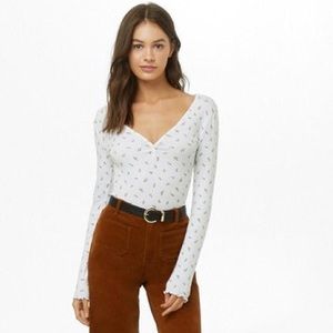 RUFFLED FLOWER CROP TOP